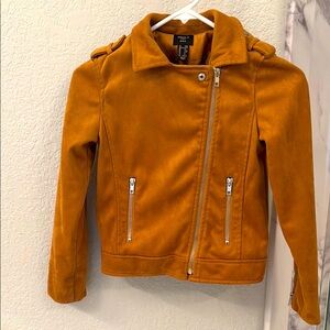 Forever 21 Girls Faux Suede Kids Jacket